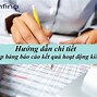 Báo Cáo Kết Quả Hoạt Động Kinh Doanh Bằng Tiếng Anh Là Gì